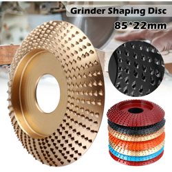 Mola per legno Disco rotante Levigatura Utensile per intaglio del legno Utensili per dischi abrasivi (Nero, 85 mm per 22 mm) precio