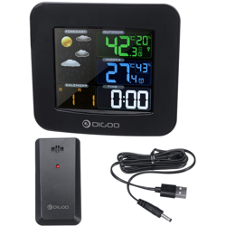 Orologio della temperatura dell'umidità delle previsioni digitali della stazione meteorologica wireless con display HD en oferta