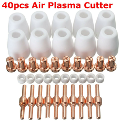 Set di 40 parti consumabili per taglierina al plasma ad aria adatto per torcia PT-31-40 CUT-40 50 (ugelli ceamici + anelli vortex + ugelli + características