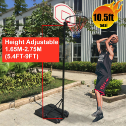 9FT Sistema di canestro da basket regolabile portatile Backboard Yard Outdoor Adulti Teens Kids Sport Family Basketball precio