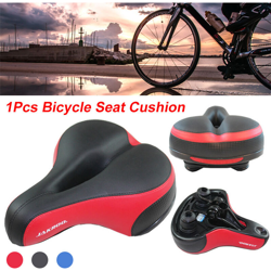 Bici larga Bicicletta Sport Morbido Cuscino Sella Comfort Sedile Big Bum Gel Cruiser Cuscino 24x20cm /9.5x7.9inch (Rosso, 1PC) precio
