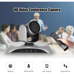 La telecamera per videoconferenza MST-E1080 supporta messa a fuoco automatica, rotazione orizzontale di 360 - Aibecy precio