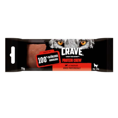 Crave Protein Chew con Manzo - 75 g Manzo per cani di tg. media (6-15 kg)