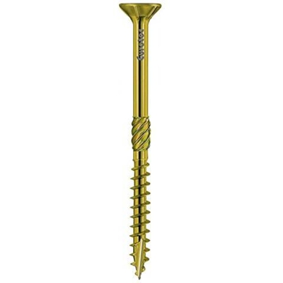 Pannello Twistec Una Testa Svasata, In Acciaio Giallo Del. , Tx 40 / 10.0 Mm X 300 Mm / 50 Venire Confezione