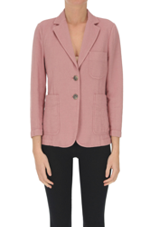 Cotton and lined blazer en oferta