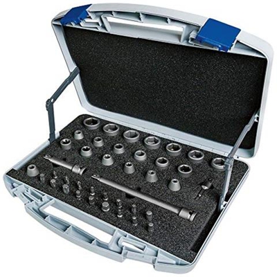 Power & Handel Asw 710 Ks 40 Set Di Chiavi A Bussola Esagonali, Esagonali, 3/8, T / E / Ph / Xzn, 40 Pezzi