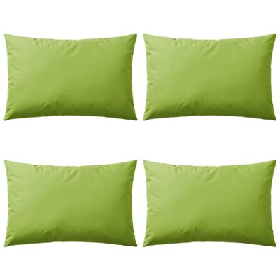 Cuscini Da Esterno 4 Pz 60x40 Cm Verde Mela