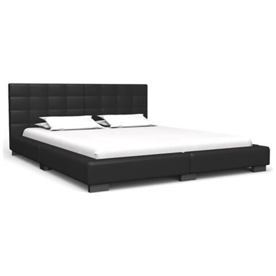 Giroletto Nero In Similpelle 200x160 Cm