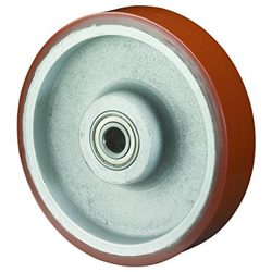Bs Ruote Poliuretano Ruota In Ghisa, Corpo, Cuscinetto A Sfera, 200 Mm, C10201 en oferta