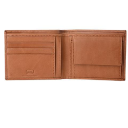 Portafoglio Uomo Con Portamonete In Vera Pelle Italiana Porta Carte / Tessere E Banconote Miele características