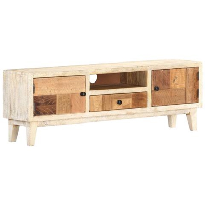 Mobile Porta Tv 120x30x40 Cm In Legno Massello Di Recupero