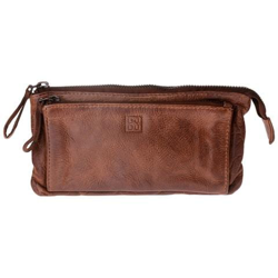 Portafoglio donna in pelle vintage modello busta con 2 zip Onyx Brown precio