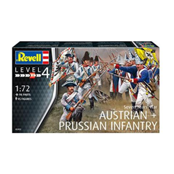 Seven Years War Austrian & Prussian Infantry 1:72 Model Kit características