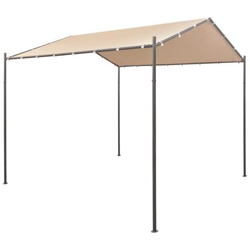Gazebo Padiglione Tenda Tettoia 3x3 M Acciaio Beige precio