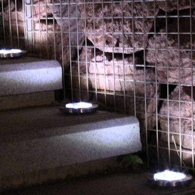 12LED Solar White Light Buried Light Installazione singola