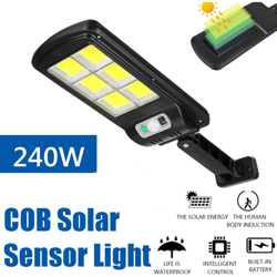 Drillpro - Solar Power COB LED Street Light Impermeabile IP65 PIR Lampada da parete con sensore di movimento (120COB Stile 3) características