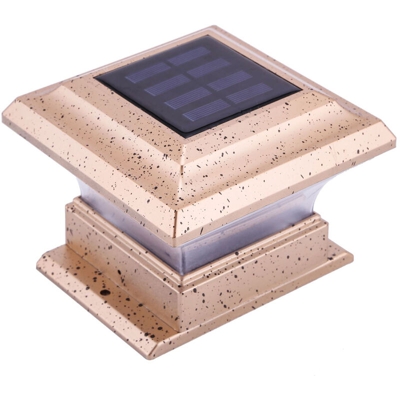 Colonna solare da esterno testa luce cortile villa legno pila luce giardino paesaggio recinzione luce recinzione luce