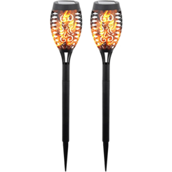 Spina solare terra fiamma paesaggio luce 12LED ridotta versione mini 2pz precio