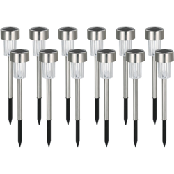 Luce solare per prato 12 pezzi luce bianca en oferta