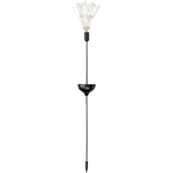 Drillpro - Fuochi d'artificio solari, lampada a luce esterna, sentiero del giardino, decorazione del cortile (bianco caldo, luce calda 1x 150 LED) precio