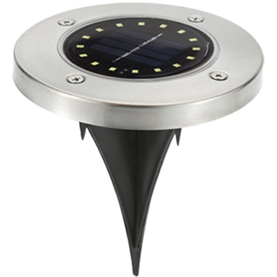 16LED solare luce calda interrata singola installazione