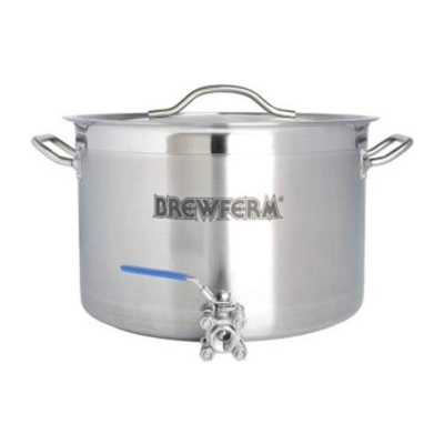 Bollitore In Acciaio Inox 25 L Con Valvola Sferica Ricco