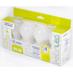 Omega - GOCCIA LED : Set in scatola 4Pz A60-12W 4000K D12G12 Driver HQ características