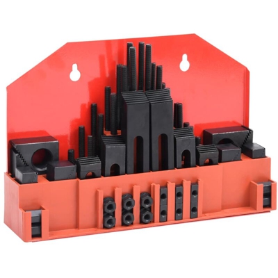 YOUTHUP Set di Serraggio 58 pz in Acciaio Scanalatura a T M8