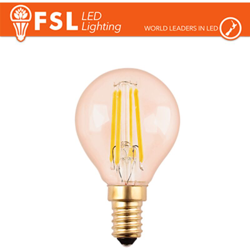FSL - lampadina filo led 220-240 volt 300° 4 watt A+ CE E14 ambra bianco caldo no lif flg45v4w22k14 precio
