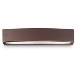Applique id-andromeda ap2 ip54 45cm e27 led biemissione alluminio coffee vetro lampada parete classica esterno en oferta