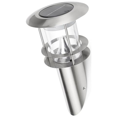 Luce Solare da Muro Sensore di Movimento Argento GWS-178-MS