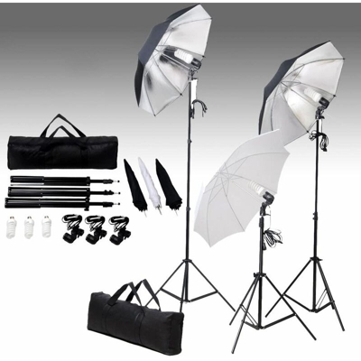 Illuminazione Studio Fotografico: 24 Watt Treppiedi e Ombrelli - Youthup