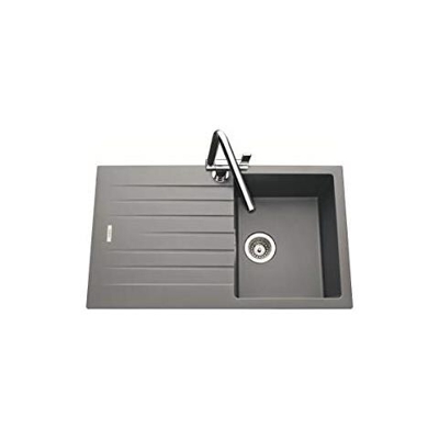 Sink Granito Hola 1 Vassoio 1 Sgocciolatoio 86x50 Cm Granito Grigio