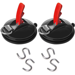 ProPlus Ventose di Fissaggio 2 pz con Anelli e 4 Ganci a S - Multicolor en oferta