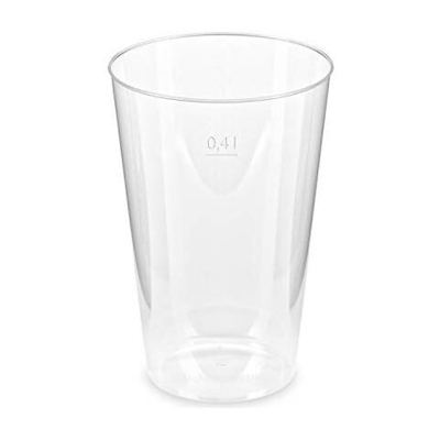 500x Bicchieri Di Plastica Usa E Getta 400 Ml Trasparente Monouso Bicchieri Per Bevande, Bicchieri Usa E Getta
