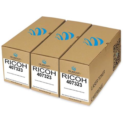 3x 407323 Toner Negro Compatible Con Ricoh Aficio Sp3600sf Sp3610sf Sp3600dn Sp4510dn Sp4510sf