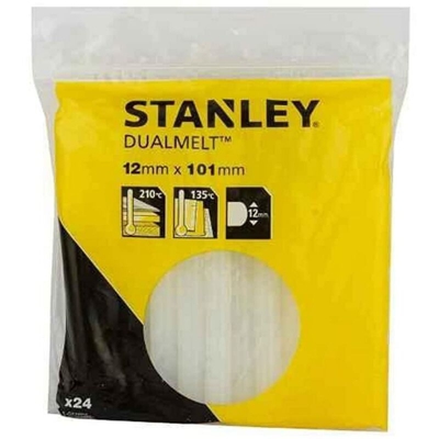 Stanley 1-GS20DT Ricariche Stick Colla, 100 x 11.3 mm, Set di 24 pz