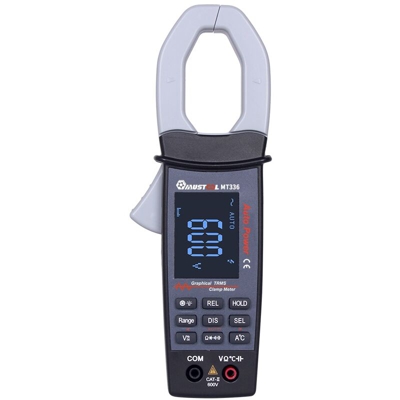 Drillpro - MUSTOOL MT336 Pinza amperometrica digitale da 600 V Tensione di corrente CA / CC True RMS Gamma automatica Multimetro con capacità senza