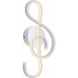 Applique da Parete a LED Moderna Creativa Nota Musicale Bianco Lampada da Parete per Interni Lampada a Muro in Alluminio Minimalista Luce a Muro en oferta