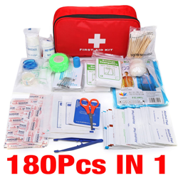Insma - 180pcs SOS Kit di pronto soccorso per esterni Kit di sopravvivenza di emergenza Borsa Custodia per pillole per medicinali características