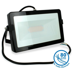 Eclairage Design - Proiettore a LED 50W nero da esterno IP65 | Température de Couleur: Bianco caldo 2700K en oferta