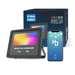 24W Smart BT Mesh LED Proiettore Impermeabile IP66 2000LM Proiettore RGBCW Controllo APP Lampione Lanterna Torcia Proiettori precio