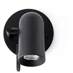 Orleans Lampada Da Parete Nero 1L Gu10 Marca - Faro en oferta