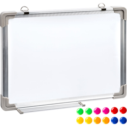 lavagna magnetica + 12 magneti colorati - lavagna cancellabile, lavagna magnetica per calamite, lavagna per calamite - 60 x 45 x 2 cm - weiß características