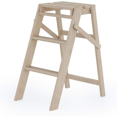 Sgabello WOODY 3 Gradini In Legno Di Faggio Con Spessori Maggiorati Portata 120 Kg - Colombo