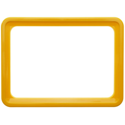 Quadro per cartelli, manifesti e segnaletica giallo de la dimensione A4 306x215mm - Primematik características