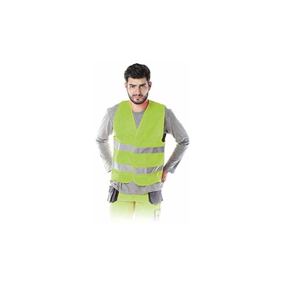 KOS-5SE4XL Giubbotto di avvertimento, giallo, taglia 4XL - Reis