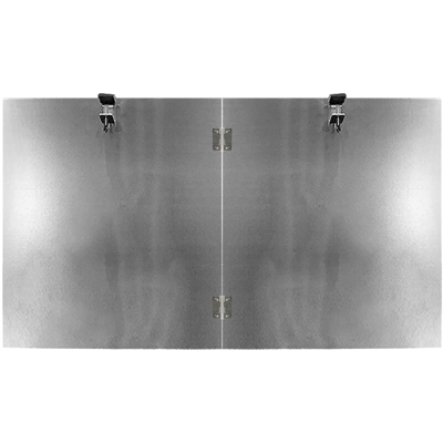 Riflettore a concentrazione di calore 2PCS riflettore di energia termica in alluminio argento