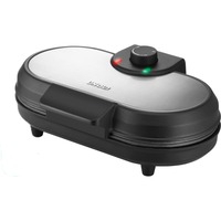 PANCAKE MAKER American crepiera 2 crepe Nero, Acciaio inossidabile 1000 W, Pancakemaker