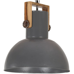 Lampada Soffitto Industriale 25 W Grigia Rotonda in Mango 42cm - Grigio - Youthup características